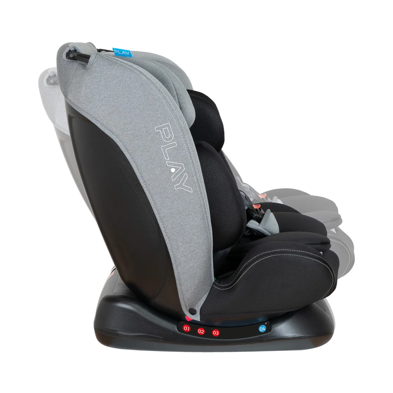 Silla auto Scout i-Size (40 a 150 cm), evolutiva, a contra marcha, color gris.