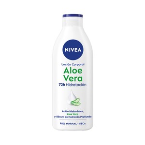 Imagen de NIVEA Loción corporal (body milk) hidratante con aloe vera para pieles normales a seca 400 ml.