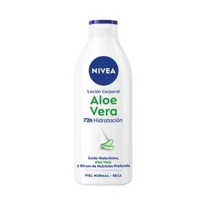 NIVEA Loción corporal (body milk) hidratante con aloe vera para pieles normales a seca 400 ml.
