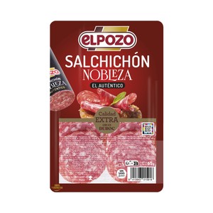 EL POZO Nobleza Salchichón calidad extra cortado en finas lonchas 65 g.