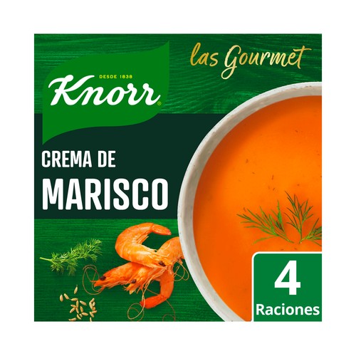 KNORR Crema de marisco gourmet con un toque de eneldo 72 g.