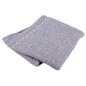 Manta de algodón para bebé, 100x75 cm, gris claro, INTERBABY.