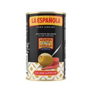 LA ESPAÑOLA Aceitunas rellenas de anchoas l'escala 130g
