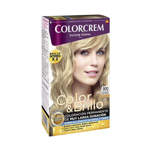 COLORCREM Tinte de pelo de color rubio extra claro natural tono 900 COLORCREM.