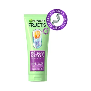 FRUCTIS Método rizos de Garnier Champú hidratante y anti-encrespamiento para cabellos rizados 200 ml.