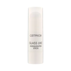 CATRICE Glass like Iluminador en stick transparente con reflejos dorados.