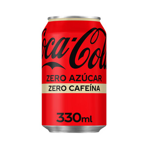 Imagen de COCA COLA ZERO ZERO Refresco de cola Zero sin azúcar y sin cafeína lata de 330ml