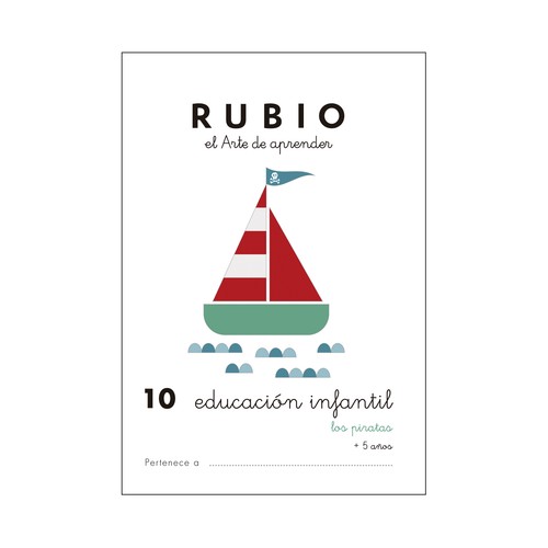 Educación Infantil 10, Los piratas, 3-5 años. Género: actividades. Editorial Rubio.