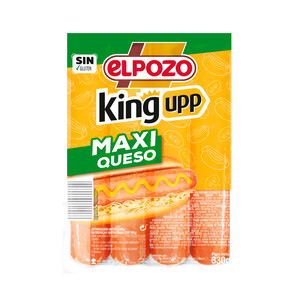 Imagen de ELPOZO Salchichas king upp maxi queso 330 g.