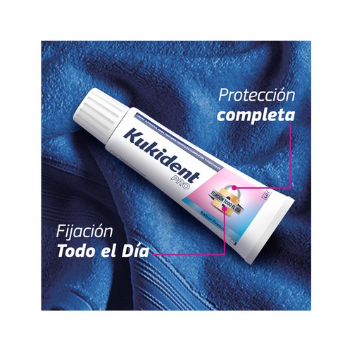 KUKIDENT Pro Crema adhesiva para prótesis dental sabor menta fresca 70 g.