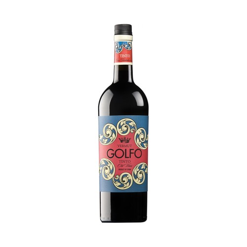 GOLFO Vermut rojo elaborado a partir de vinos tintos viejos botella de 75 cl.