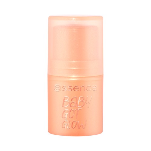 ESSENCE Baby got glow tono 10 Golden aura, champán Maquillaje iluminador en barra, acabado luminoso.