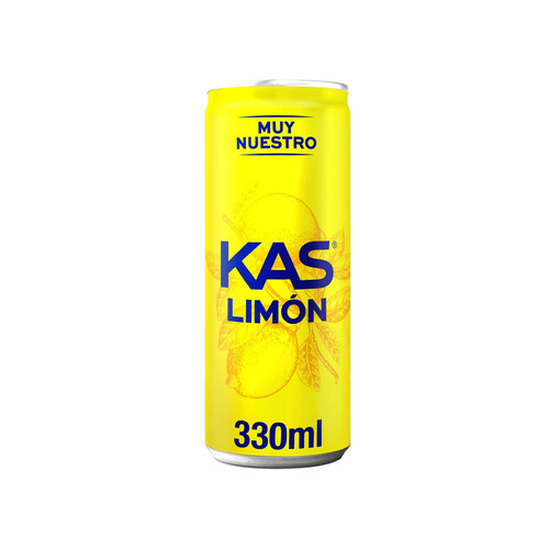 KAS Refresco de limón lata de 33 cl.