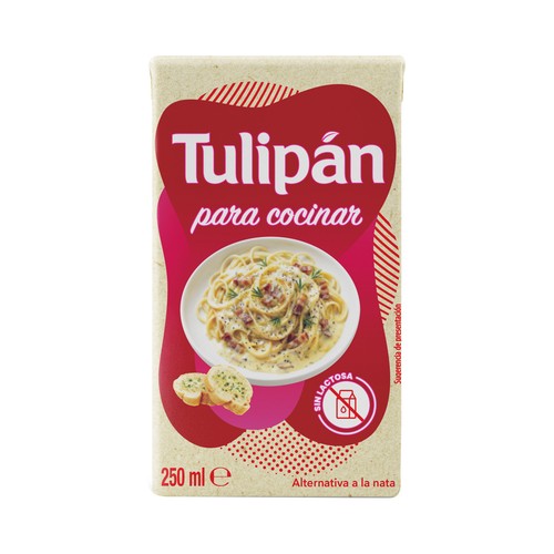 TULIPÁN Alternativa vegetal a la nata (15%) para cocinar 250 ml.