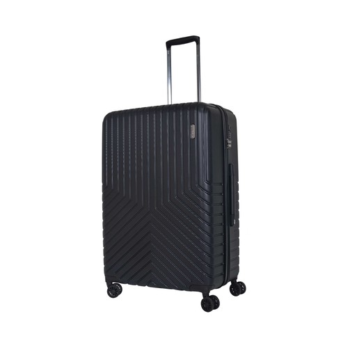 Maleta grande de policarbonato de 75 cm y 8 ruedas de color gris oscuro, AIRPORT ALCAMPO.