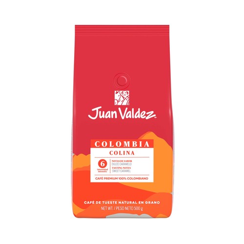 JUAN VALDEZ Café en grano Colombia Colina 500 g.