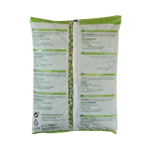 QUICK-FROZEN Guisantes congelados 1 kg.