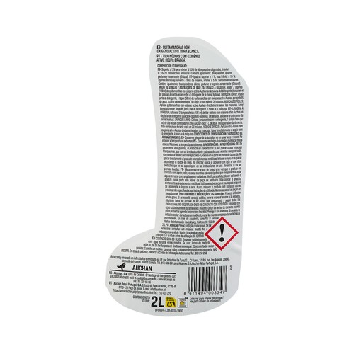PRODUCTO ALCAMPO Quitamanchas con oxígeno activo ropa blanca 2 l