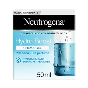 NEUTRÓGENA Crema facial hidratante con textura gel, para pieles secas y sensibles NEUTRÓGENA Hydro boost 50 ml.