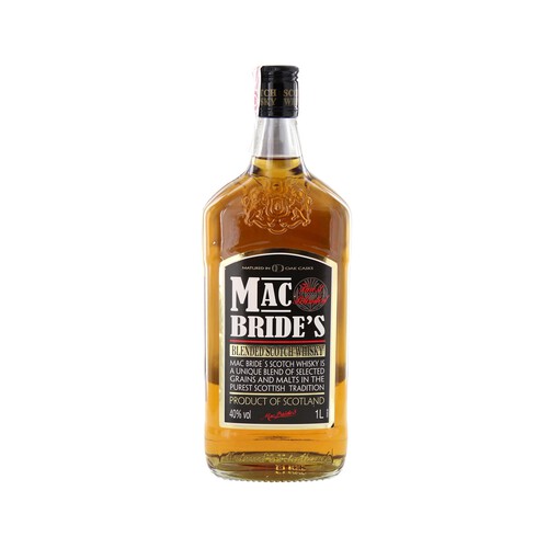 MACBRIDE'S Whisky blended escocés botella 1 l.
