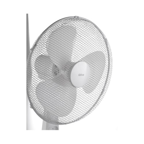 Ventilador de pie QILIVE Q.6846, 45W, diámetro 40cm, 3 velocidades, altura 118cm.