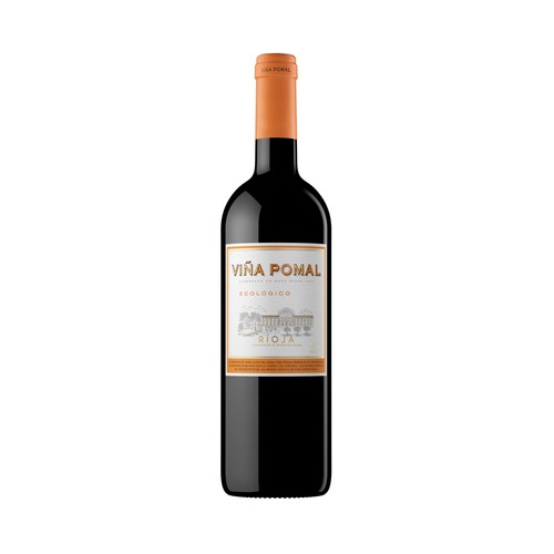 Vino tinto ecológico con denominación de origen calificada Rioja VIÑA POMAL botella de 75 cl.