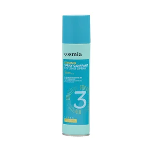 COSMIA Spray de peinado fuerte (3/5) con provitamina B5 y vitamina PP y acabado invisible 250 ml