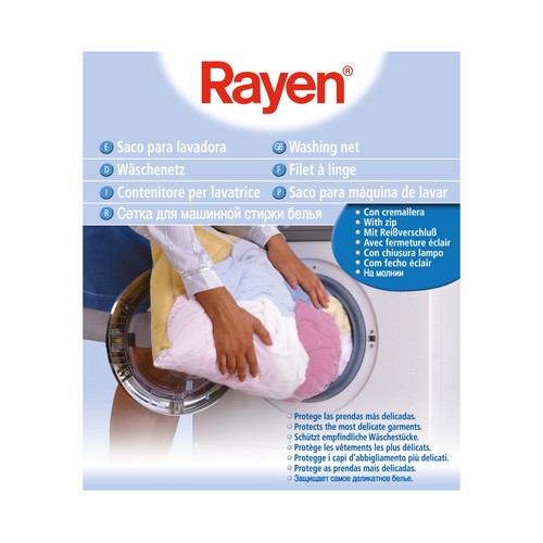 Saco con cremallera para lavadora, 70x50 centímetros RAYEN.
