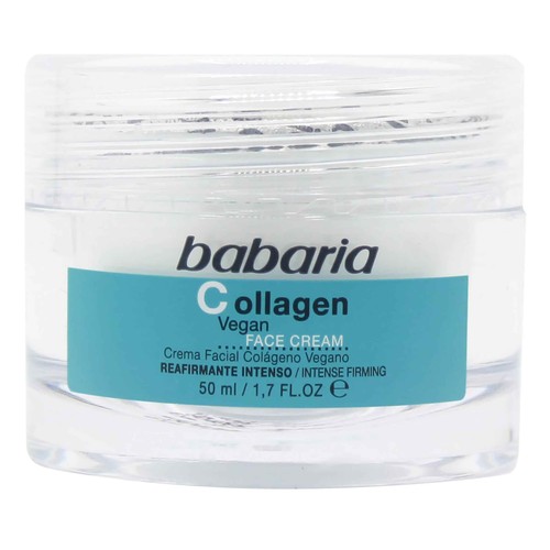 BABARIA Collagen vegan Crema facial de uso dario con acción reafirmante, antiedad y antiflacidez 50 ml.
