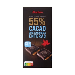 Imagen de PRODUCTO ALCAMPO Tableta de chocolate negro con almendras enteras 200 g.
