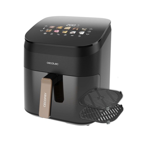 Freidora de aire 6,5L CECOTEC Cecofry&Grill Smokin’ 6500, 2200W, doble resistencia.