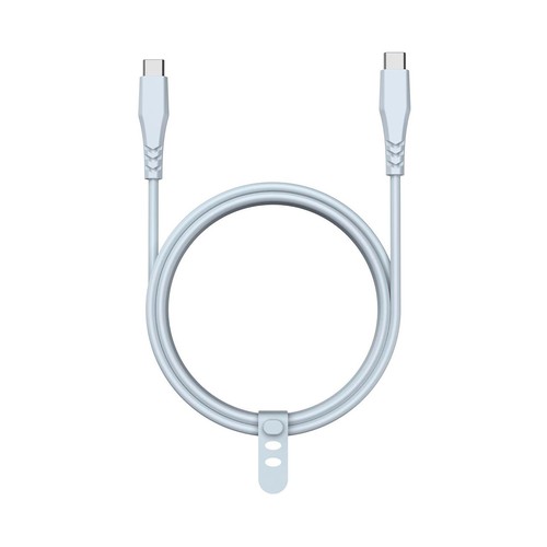Cable USB C a USB C QILIVE 600183147, longitud 1,2 metros, color azul claro