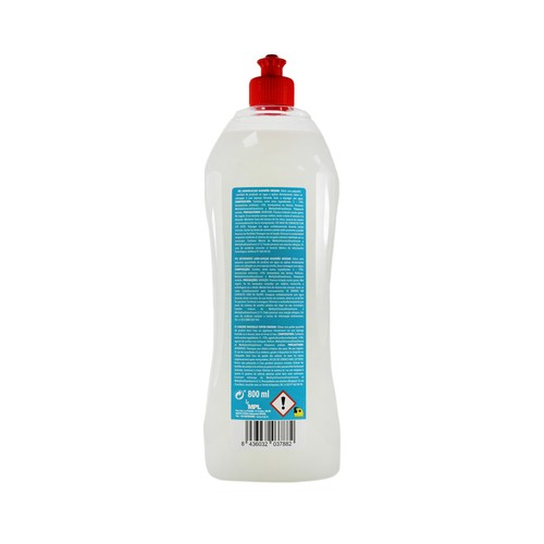 EKOSAN Detergente lavavajillas dermo, algodón, botella de 800 ml.