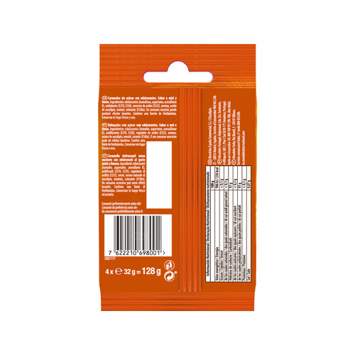 HALLS Caramelos de sabores cítricos sin azúcares añadidos HALLS 128 g.