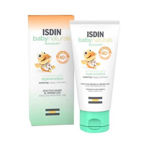 ISDIN Baby naturals Crema regeneradora (con un 40% de oxido de zinc) para la zona del pañal 50 ml.