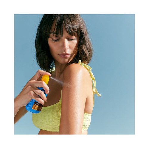 NIVEA Sun protege & broncea Aceite solar con acción protectora y activadora del bronceado, con factor de protección 30 (alto) 200 ml.