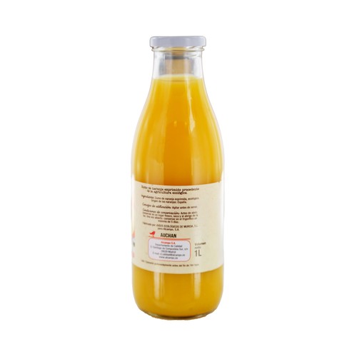 PRODUCTO ALCAMPO Bio Zumo de naranja exprimido procedente de agricultura ecológica bote 1 l.