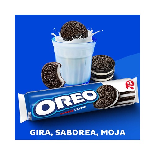 OREO Galletas de cacao con relleno doble de crema de vainilla 157 g.