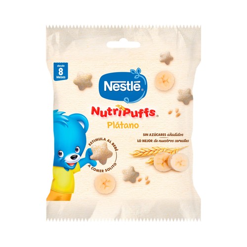 Snack de cereales (arroz y trigo) con plátano, a partir de 8 meses NESTLÉ 7 g.