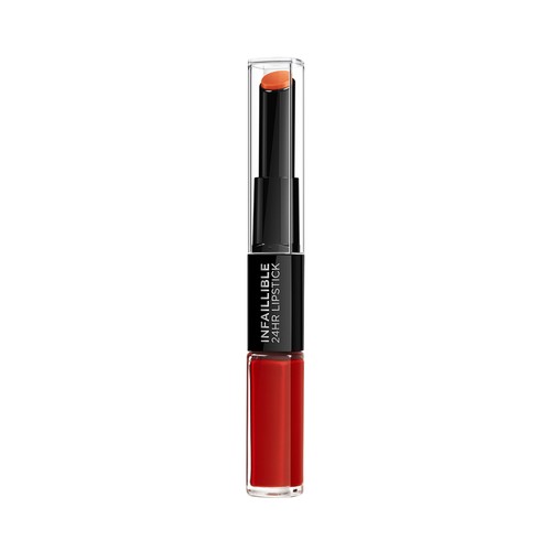 L"ORÉAL PARIS Infalible 24 h tono 506 red Pintalabios de larga duración, enriquecida con ácido hialurónico con acabado hidratante.