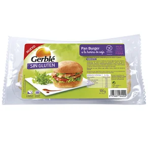 GERBLÉ Pan de hamburguesa sin gluten GERBLÉ pack de 4 uds x 75 g.
