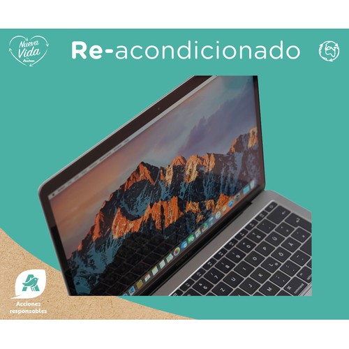 Portátil 33,02 cm (13") APPLE MacBook Pro 13 2017 (REACONDICIONADO), Intel Core i5-7360U, 8GB Ram, 128GB SSD, Intel Iris Plus Graphics 640, macOS.  