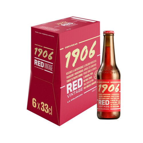 1906 RED VINTAGE  Cervezas pack 6 uds. x 33 cl.