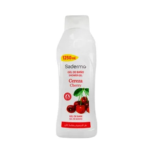 SADERMO Gel para baño o ducha con aroma a cereza 1250 ml.