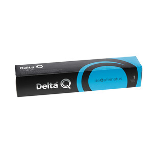 DELTA Q Café en cápsulas deQafeinatus descafeinado, Intensidad 1 DELTA Q 10 uds. x 5,5 g.