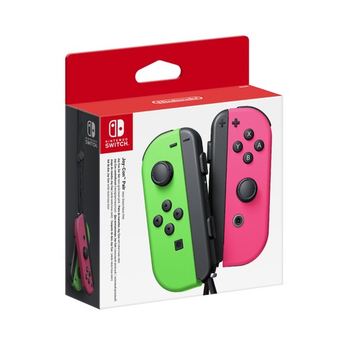 Mando Joy-Con izquierda y derecha para Nintendo Switch Neón-Rosa, NINTENDO.