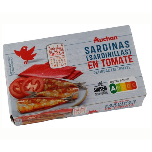 Sardinillas en tomate PRODUCTO ALCAMPO lata 65 g.
