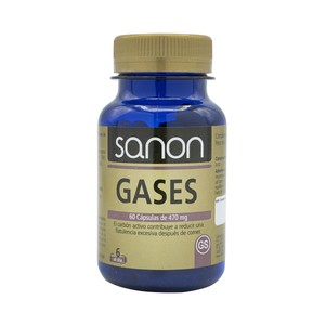 SANON Carbón vegetal activado (Complemento alimenticio) 60 cápsulas.