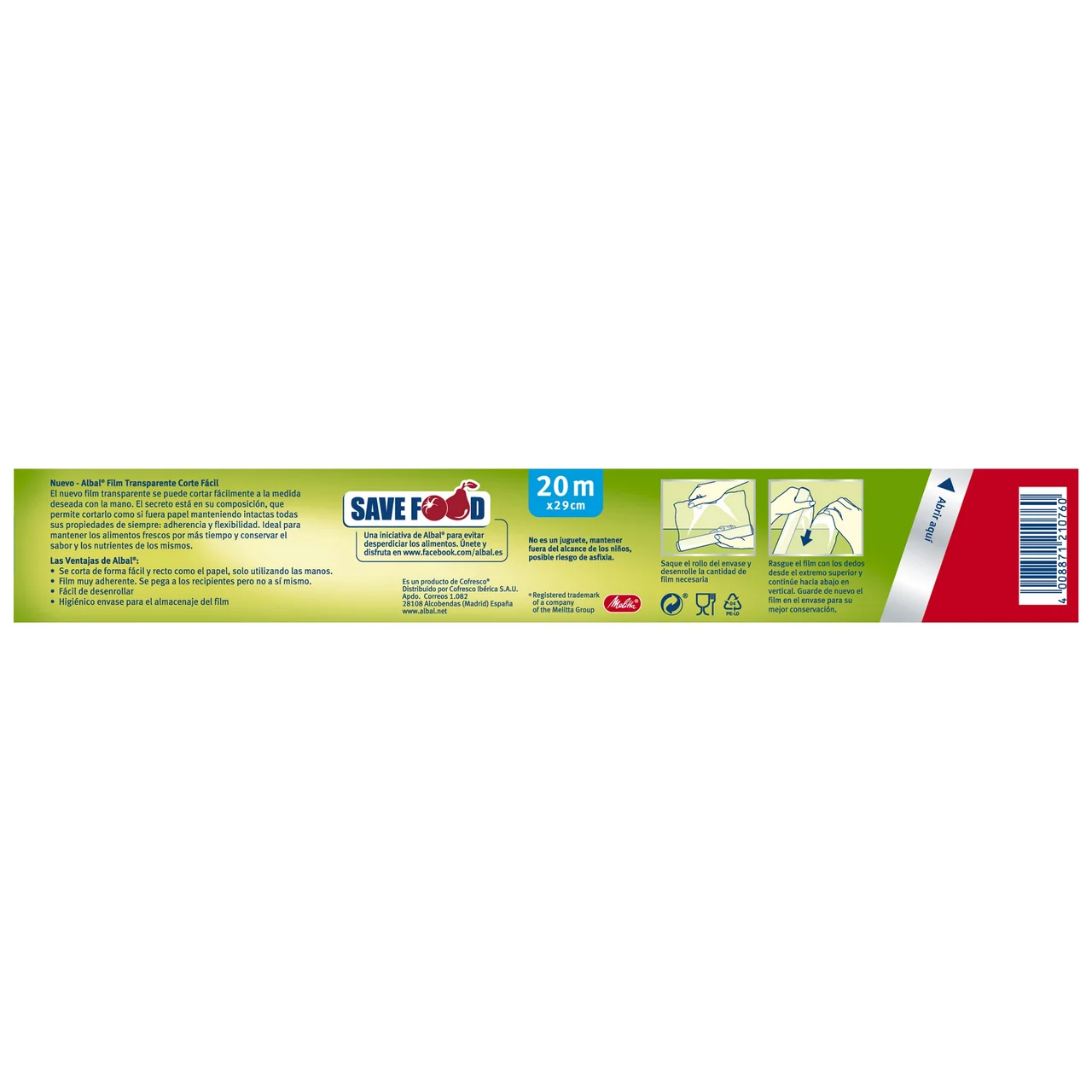 ALBAL Film transparente ALBAL 20 mts..