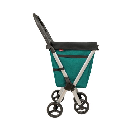 Carro para la compra 50L Max. 25kg 4 ruedas, Muuvi Van color verde, DUETT.